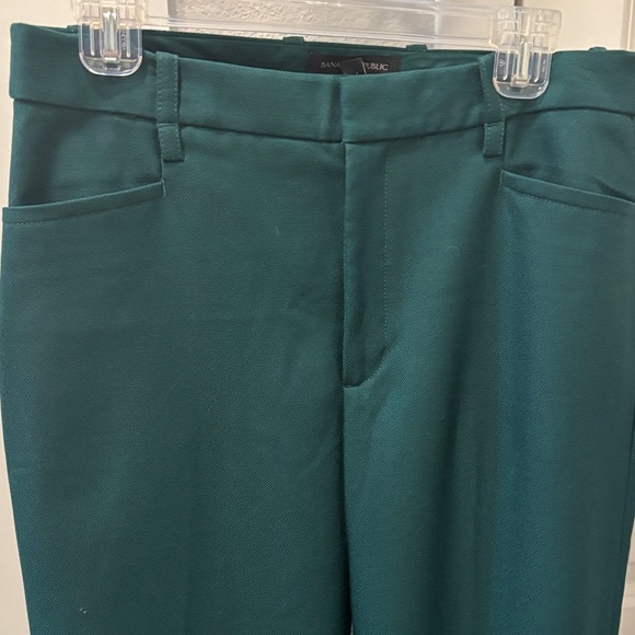 NWT Banana Republic Forest Green Straight Leg Trousers - Picture 4 of 9